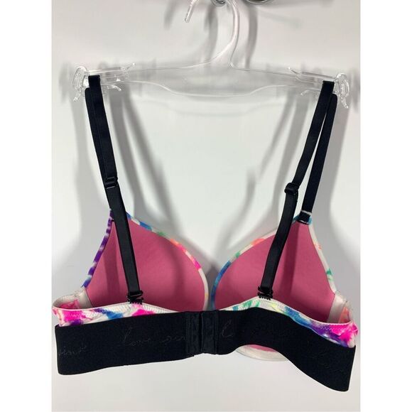 Vintage Victoria's Secret pink wear everywhere push-up tie-dye bra size 32B - Picture 6 of 9